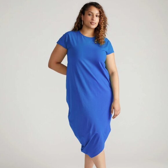 Universal Standard Iconic Geneva Crew Neck Dress - Size S (14/16) in Lapis - Picture 1 of 4